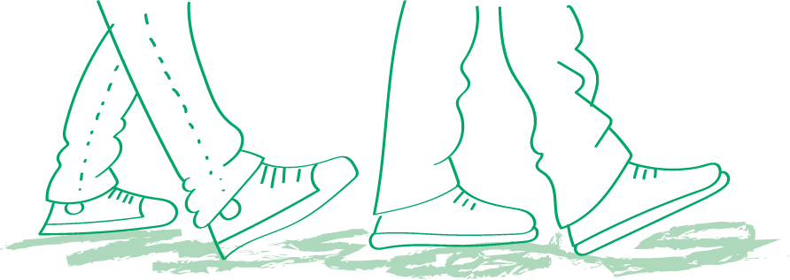 Walking illustration